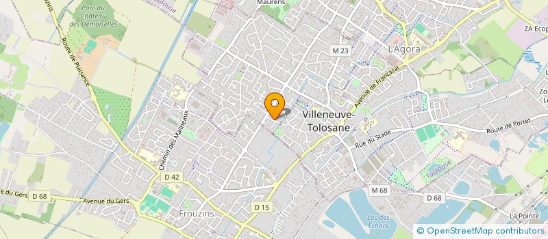 localisation de l'entreprise MADAME MURIEL GRELON à VILLENEUVE-TOLOSANE