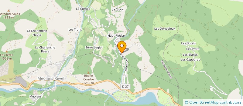 localisation de l'entreprise MADAME MURIEL GUENDON  MEOLANS-REVEL