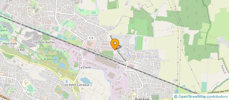 localisation de l'entreprise MADAME MURIEL GUEROUT  TRELAZE