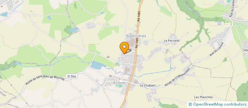 localisation de l'entreprise MADAME MURIEL GUILLAUD  ECLOSE-BADINIERES