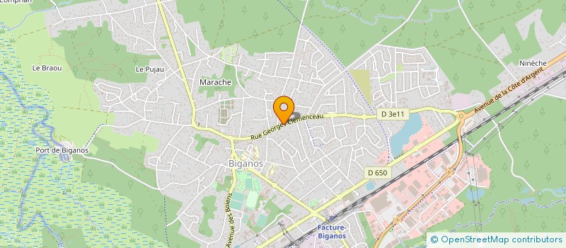 localisation de l'entreprise MADAME MURIEL GUILLEN  BIGANOS