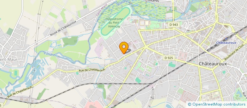 localisation de l'entreprise MADAME MURIEL GUILLOT à CHATEAUROUX