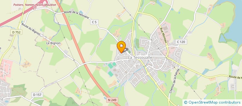 localisation de l'entreprise MADAME MURIEL GUIMBRETIERE  LA TESSOUALLE