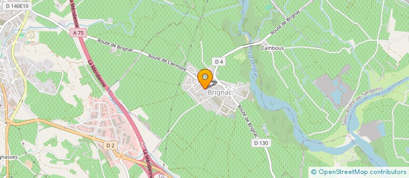 localisation de l'entreprise MADAME MURIEL GUTIERREZ  BRIGNAC