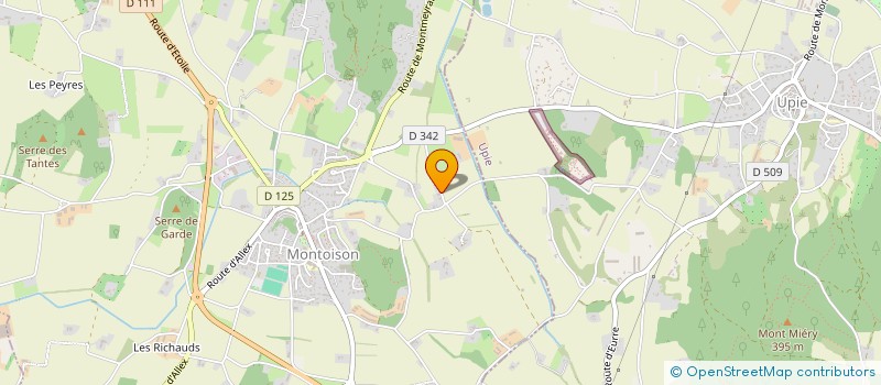 localisation de l'entreprise MADAME MURIEL GUYARD  MONTOISON