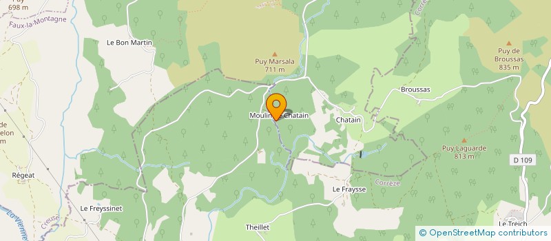 localisation de l'entreprise MADAME MURIEL HABERT  FAUX LA MONTAGNE