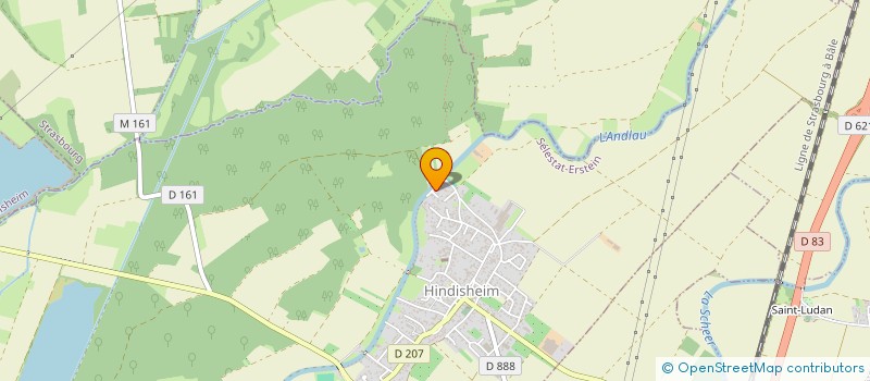 localisation de l'entreprise MADAME MURIEL HANNS  HINDISHEIM