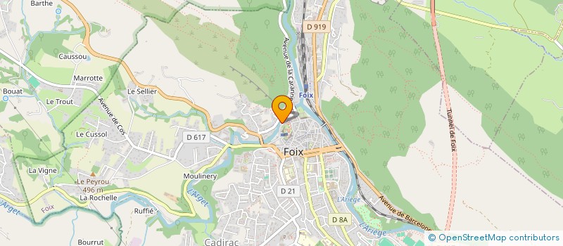localisation de l'entreprise MADAME MURIEL HEBRARD à FOIX