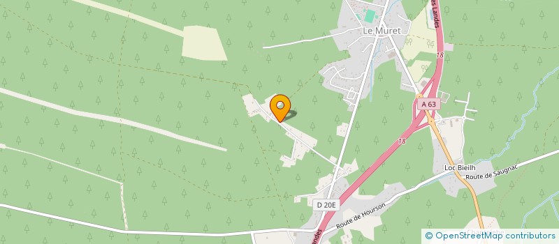 localisation de l'entreprise MADAME MURIEL HERRAN  SAUGNAC-ET-MURET