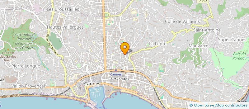 localisation de l'entreprise MADAME MURIEL HUARTE à CANNES