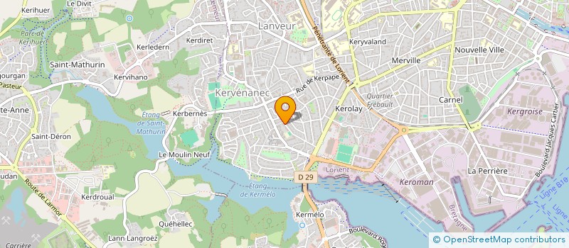 localisation de l'entreprise MADAME MURIEL JAFFRE  LORIENT