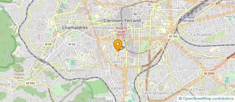 localisation de l'entreprise MADAME MURIEL JANIN  CLERMONT-FERRAND