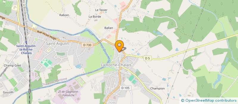 localisation de l'entreprise MADAME MURIEL JAYAT  LA ROCHE CHALAIS