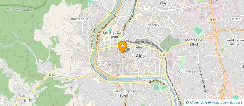 localisation de l'entreprise MADAME MURIEL JEANTET  ALES