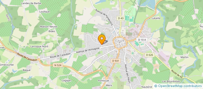 localisation de l'entreprise MADAME MURIEL JENNY  EAUZE