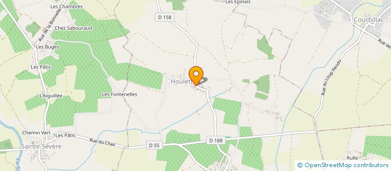 localisation de l'entreprise MADAME MURIEL JUILLET  HOULETTE