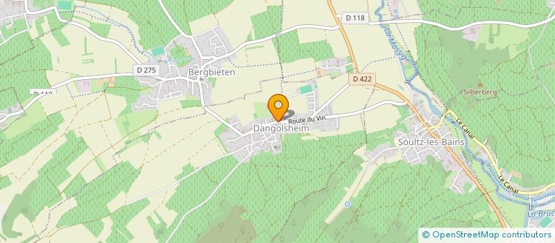 localisation de l'entreprise MADAME MURIEL KAUFFMANN  DANGOLSHEIM