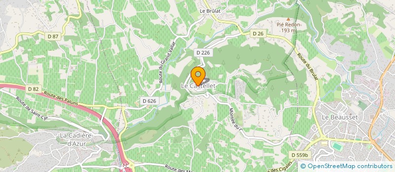 localisation de l'entreprise MADAME MURIEL KESSLER à LE CASTELLET