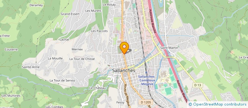 localisation de l'entreprise MADAME MURIEL LAHOUSSINE  SALLANCHES