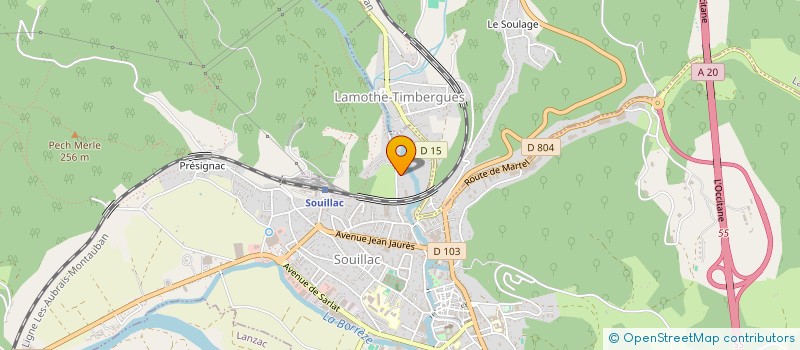 localisation de l'entreprise MADAME MURIEL LARDIE  SOUILLAC