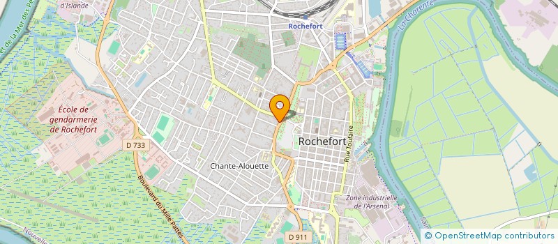 localisation de l'entreprise MADAME MURIEL LE BARS  ROCHEFORT