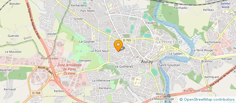 localisation de l'entreprise MADAME MURIEL LE GAL à AURAY