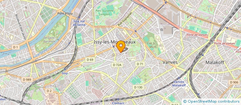 localisation de l'entreprise MADAME MURIEL LECOMTE à ISSY-LES-MOULINEAUX
