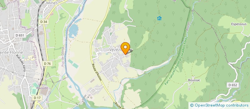 localisation de l'entreprise MADAME MURIEL LEMOUSY  VEZEZOUX