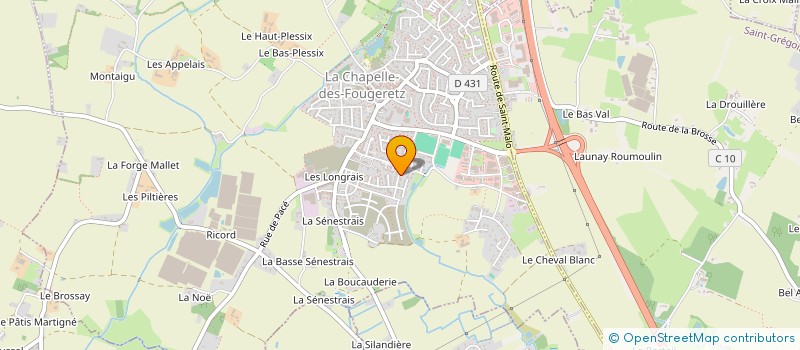 localisation de l'entreprise MADAME MURIEL LESPARRE à LA CHAPELLE-DES-FOUGERETZ