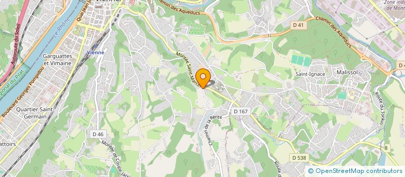 localisation de l'entreprise MADAME MURIEL LESUEUR  OULLINS-PIERRE-BENITE