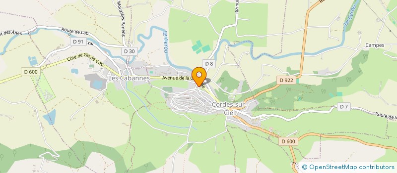 localisation de l'entreprise MADAME MURIEL LHERMET à CORDES-SUR-CIEL