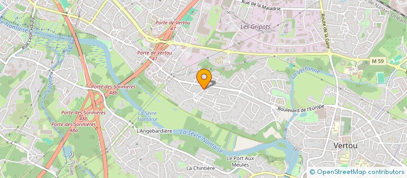 localisation de l'entreprise MADAME MURIEL LOUISA LUCIE AMIAUD  VERTOU