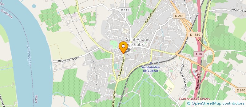 localisation de l'entreprise MADAME MURIEL LUCAS  SAINT-ANDRE-DE-CUBZAC