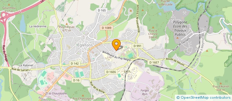 localisation de l'entreprise MADAME MURIEL LUCAS  EGLETONS