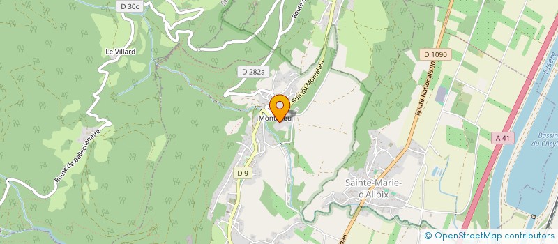 localisation de l'entreprise MADAME MURIEL MACE  SAINT-VINCENT-DE-MERCUZE