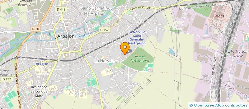 localisation de l'entreprise MADAME MURIEL MACHINET  LA NORVILLE