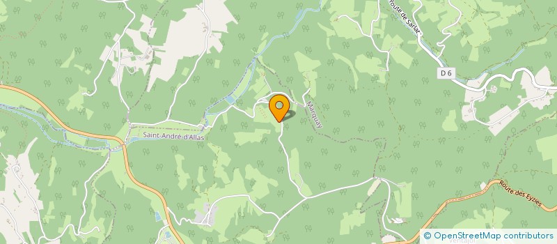 localisation de l'entreprise MADAME MURIEL MADUR  SAINT-ANDRE-D'ALLAS