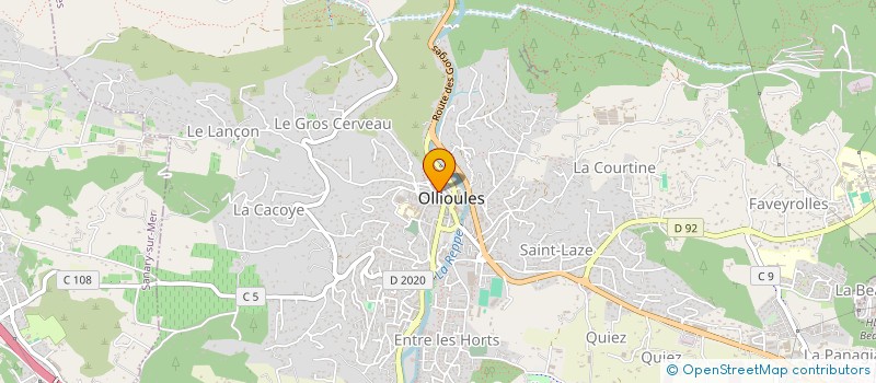 localisation de l'entreprise MADAME MURIEL MAGNE à OLLIOULES