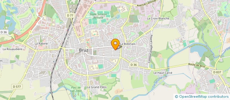 localisation de l'entreprise MADAME MURIEL MAINGUENE  BRUZ