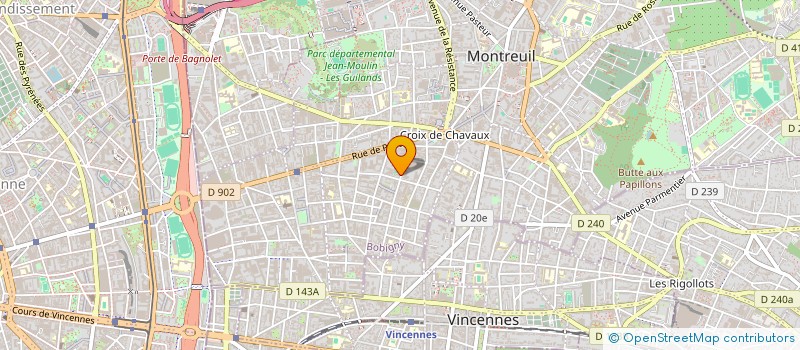 localisation de l'entreprise MADAME MURIEL MAITREJEAN  MONTREUIL