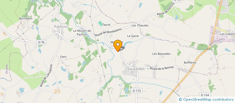 localisation de l'entreprise MADAME MURIEL MARAGOU  VAUREILLES