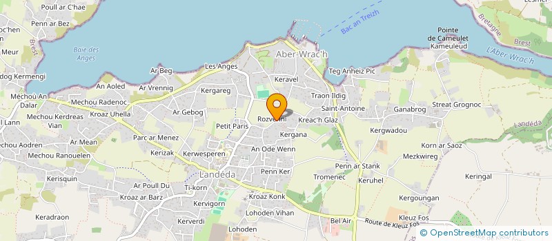 localisation de l'entreprise MADAME MURIEL MAREC  LANDEDA