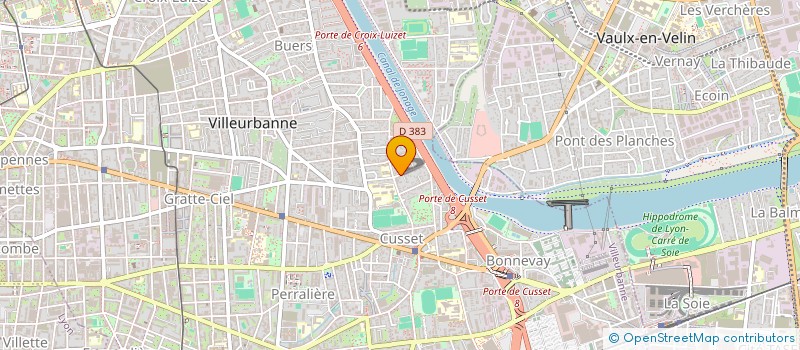 localisation de l'entreprise MADAME MURIEL MARIE VERONIQ BARBIER  VILLEURBANNE