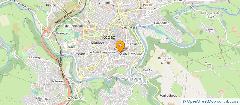 localisation de l'entreprise MADAME MURIEL MARLET à RODEZ