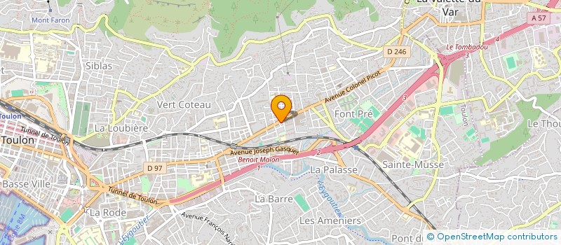 localisation de l'entreprise MADAME MURIEL MARQUIE  TOULON