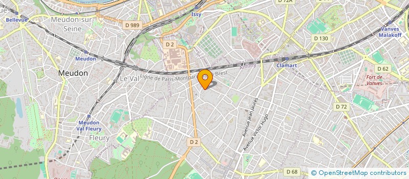 localisation de l'entreprise MADAME MURIEL MARTIN à CLAMART