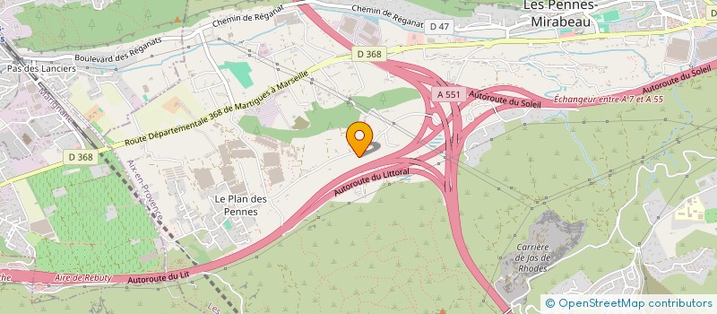 localisation de l'entreprise MADAME MURIEL MASSEBEUF à LES PENNES MIRABEAU