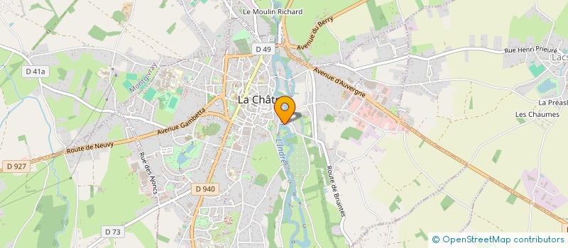 localisation de l'entreprise MADAME MURIEL MAYET  LA CHATRE