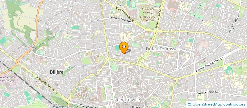 localisation de l'entreprise MADAME MURIEL MAZET  PAU
