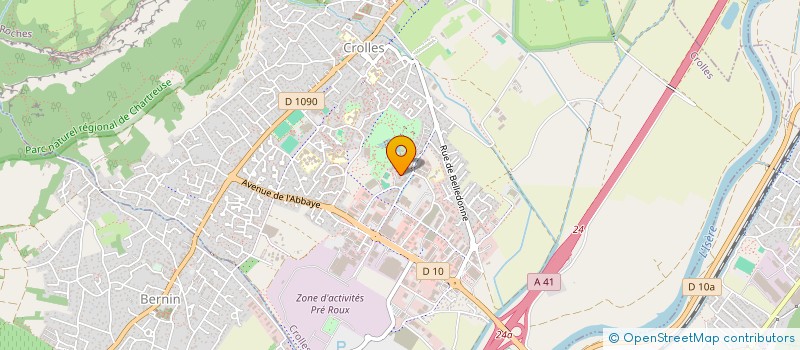 localisation de l'entreprise MADAME MURIEL MAZZONE  CROLLES